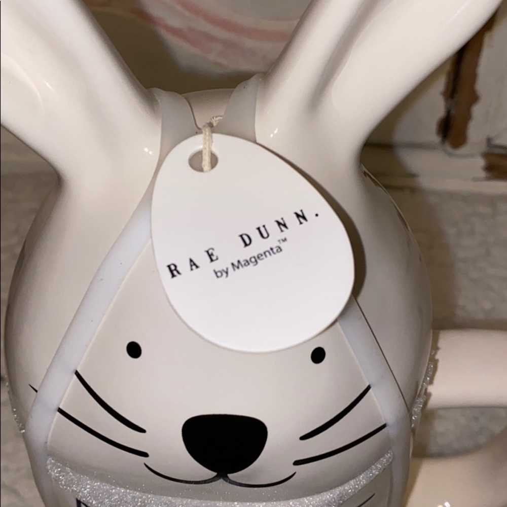 Rae Dunn DON’T WORRY BE HOPPY Bunny Topper Mug - Picture 3 of 3